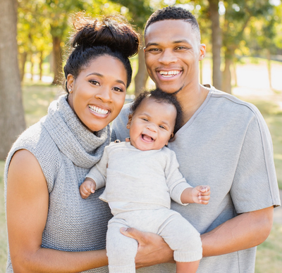 These Photos Of NBA Star Russell Westbrook, His Wife Nina And Their Son Noah Are Black Family Goals